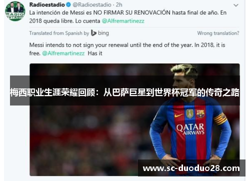 梅西职业生涯荣耀回顾:从巴萨巨星到世界杯冠军的传奇之路 梅西职业生涯荣耀回顾:从巴萨巨星到世界杯冠军的传奇之路